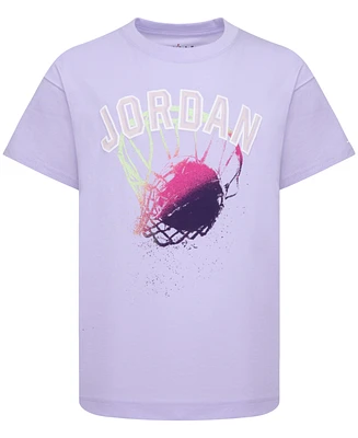 Jordan Big Girls Hoop Short Sleeve T-shirt
