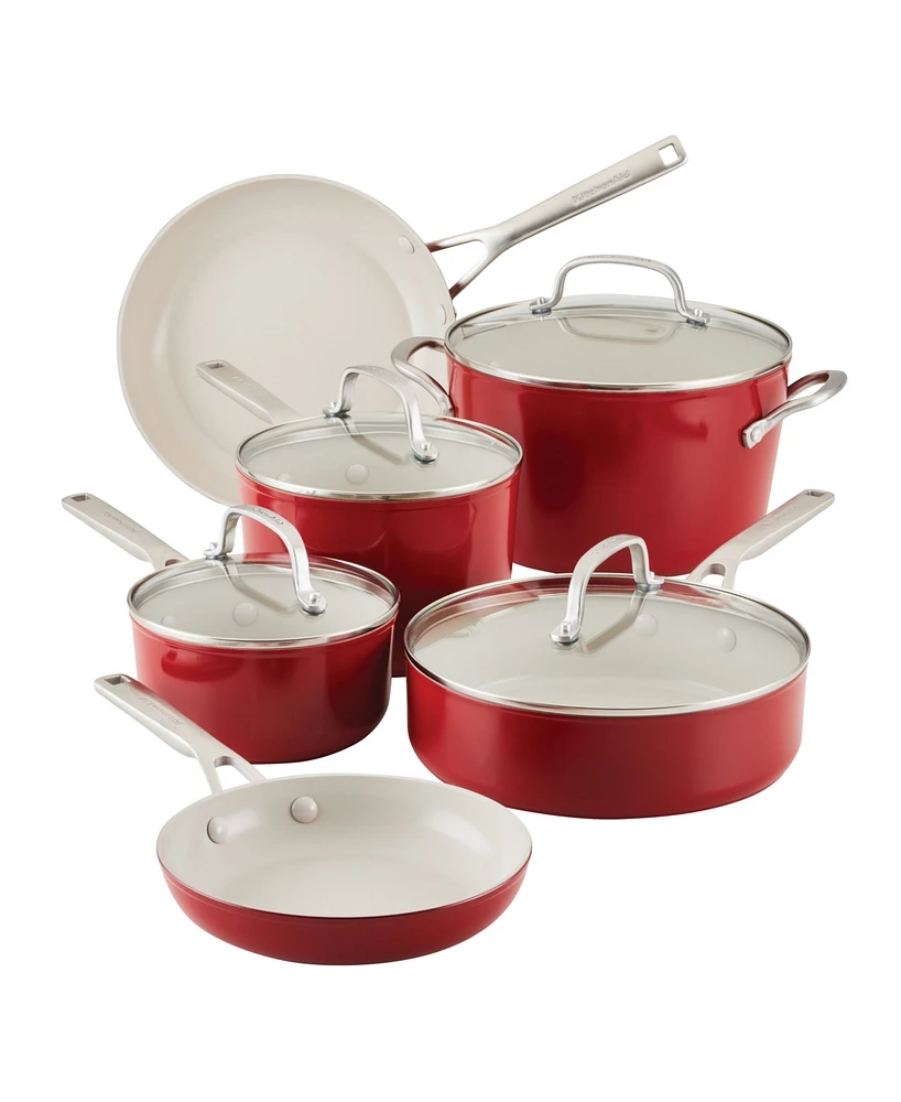 KitchenAid Hard Anodized Ceramic Nonstick 10 Piece Set