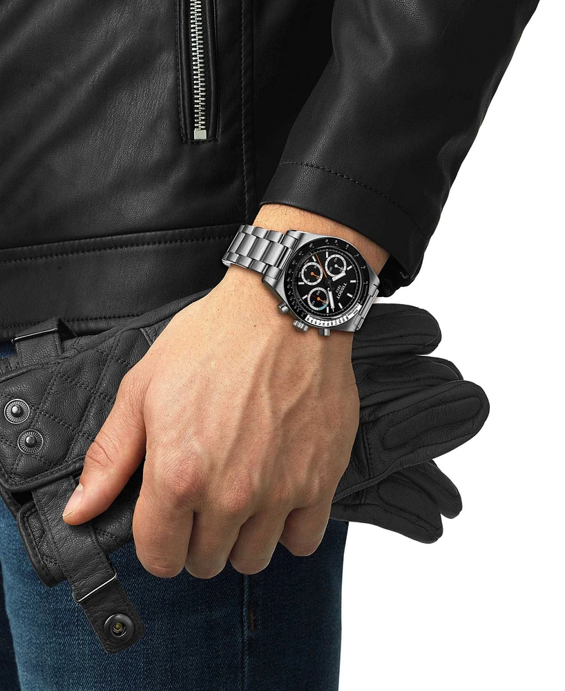 Tissot Men's Swiss Automatic Chronograph Prs 516 Stainless Steel Bracelet Watch 41mm