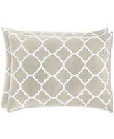 Last Act! Charter Club Damask Designs Geometric Dove 3-Pc. Duvet Cover Set, King, Exclusively at Macy's