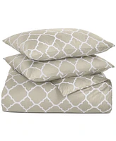 Last Act! Charter Club Damask Designs Geometric Dove 3-Pc. Duvet Cover Set, King, Exclusively at Macy's