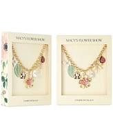 Macy's Flower Show Gold-Tone Charm Necklace, Created for Macy's