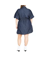 City Chic Women's Denim Ella Dress