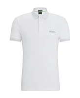 Boss by Hugo Men's Mesh Logo Slim-Fit Polo Shirt