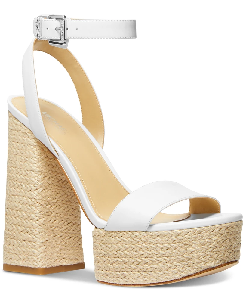 Michael Kors Women's Ashton Ankle-Strap Espadrille Platform Sandals