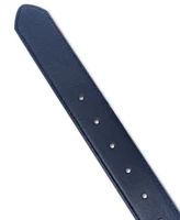 On 34th Women's Covered-Buckle Faux-Leather Belt, Created for Macy's