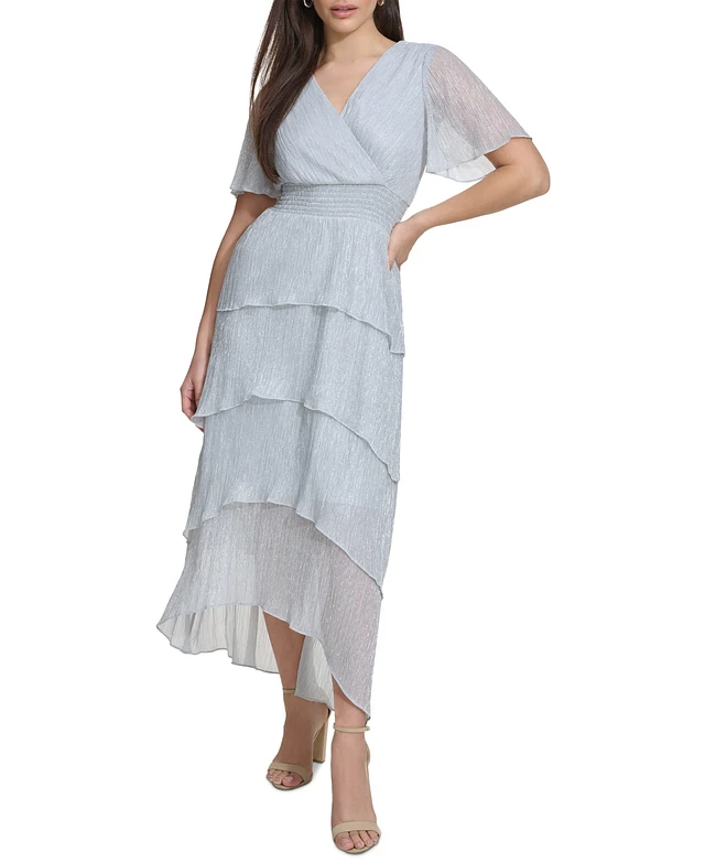 cream color lace dress Cream Eyelash Lace Overlay Mock Neck Mini Dress main image 1