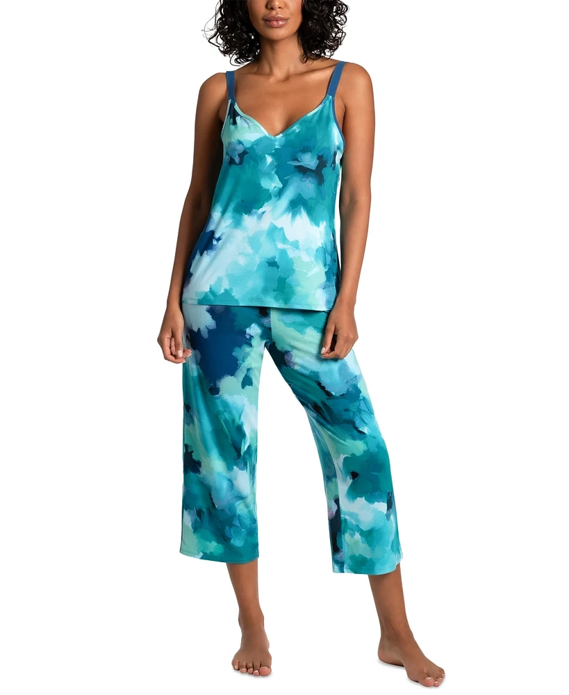 Linea Donatella Women's 2-Pc. Clement Cropped Pajamas Set