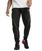 Puma Men's Ferrari Race Regular-Fit Contrast Piped Fleece Sweatpants