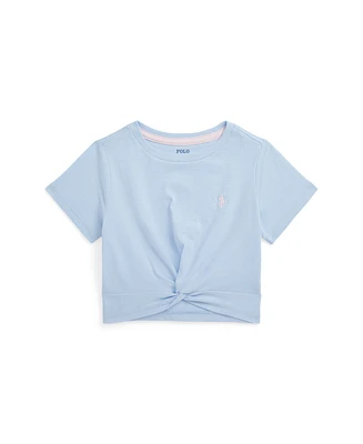Polo Ralph Lauren Toddler and Little Girls Twist-Front Cotton Jersey T-shirt