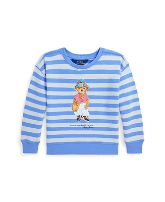 Polo Ralph Lauren Toddler and Little Girls Bear French Terry Long Sleeve Sweatshirt