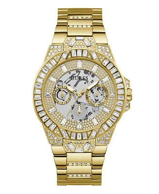 Guess Men's Analog Gold-Tone Stainless Steel Watch 44mm - Gold