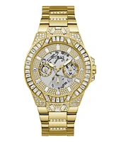 Guess Men's Analog Gold-Tone Stainless Steel Watch 44mm