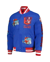 Men's Freeze Max Royal Transformers Roll Out Full-Zip Varsity Jacket