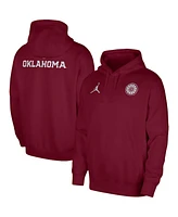 Men's Jordan Crimson Oklahoma Sooners Club Pullover Hoodie