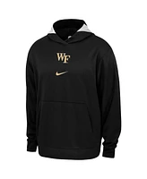 Men's Nike Black Wake Forest Demon Deacons Basketball Spotlight Performance Pullover Hoodie