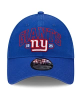 Men's New Era Royal New York Giants Outline 9FORTY Snapback Hat