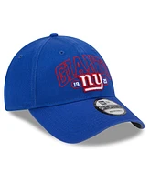 Men's New Era Royal New York Giants Outline 9FORTY Snapback Hat