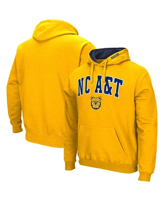 Men's Colosseum Gold North Carolina A&T Aggies Isle Pullover Hoodie