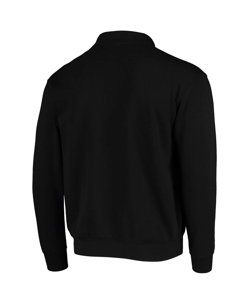 Men's Colosseum Black Utah Utes Tortugas Logo Quarter-Zip Jacket