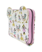 Men's and Women's Loungefly Disney100 All-Over-Print Zip-Around Wallet