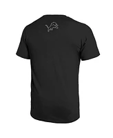 Men's Majestic Threads Aidan Hutchinson Black Detroit Lions Graphic T-shirt