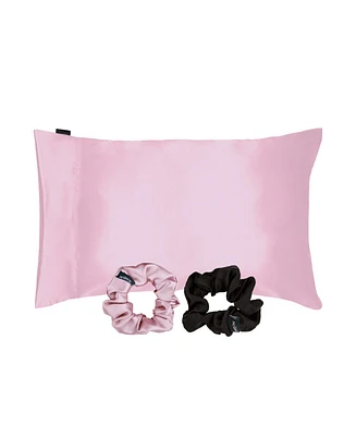 Night Satin Pillowcase & Scrunchies 3 Piece Set