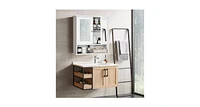 Bathroom Wall Mount Mirror Cabinet Organizer