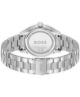 Hugo Boss Women's Lida Quartz Multifunction Silver-Tone Stainless Steel Watch 38mm