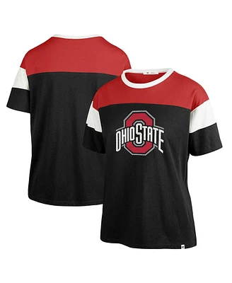 Women's '47 Brand Black Ohio State Buckeyes Premier Time Off T-shirt