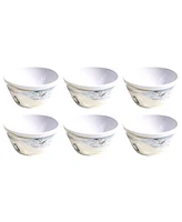 TarHong By The Shore 5.9" Cereal Bowls 28 oz, Set of 6, Service for 6