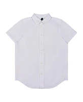 B by Brooks Brothers Big Boys Woven Short Sleeve Oxford Shirt