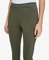 Andrew Marc Sport Women's Pull On Ponte Pants with Twisted Seams