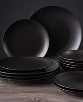 Porto by Stone Lain Semplice Stoneware 24 Pc. Dinnerware Set, Service for 8