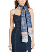 Steve Madden Women's Paisley Bordered Oblong Scarf