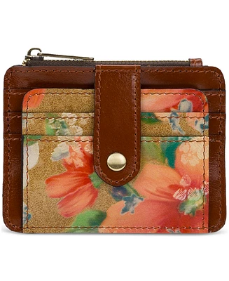 Patricia Nash Cassis Id Small Printed Leather Wallet