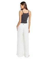 Volcom Juniors' Stoneshine Wide-Leg Pants