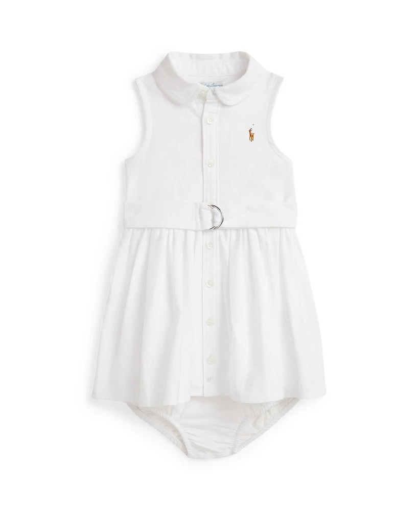 Polo Ralph Lauren Baby Girls Belted Cotton Oxford Shirtdress