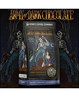 Bones Coffee Whole Bean Coffee | 12 oz Medium Roast Arabica Low Acid Flavored Coffee | Dark Chocolate Flavor Company