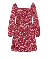 City Chic Plus Lia Print Dress