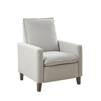 Coleman Upholstered Manual Push Back Recliner Chair