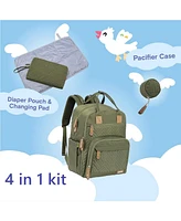 iniuniu Diaper Bag Backpack, Unisex Baby Bags for Boys Girls, Waterproof Travel