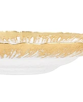 Vietri Rufolo Glass Brushstroke Medium Shallow Bowl