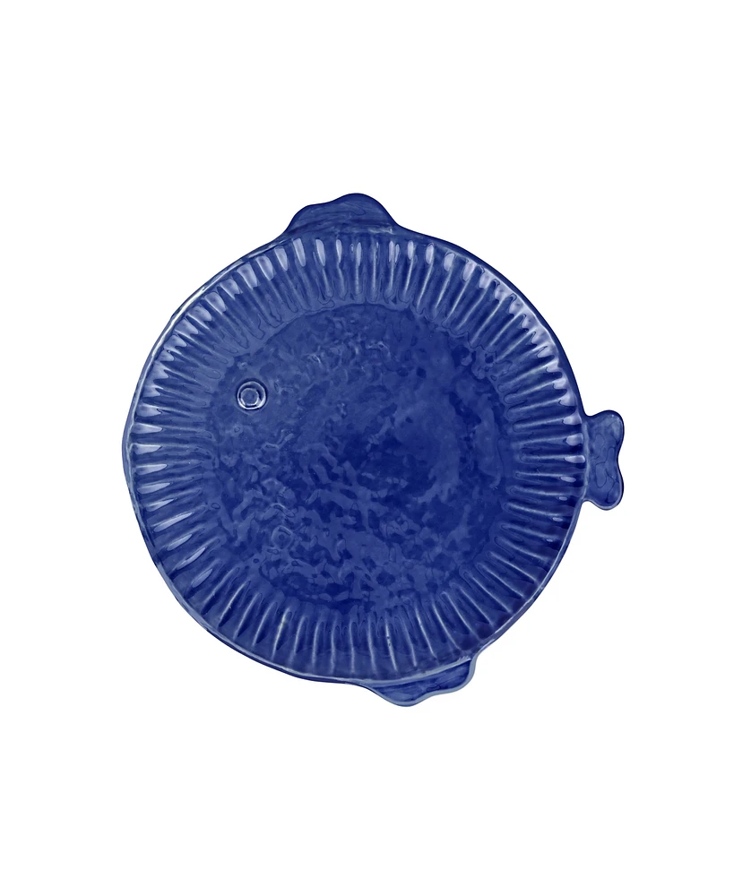 Vietri Pesce Serena Cobalt Dinner Plate