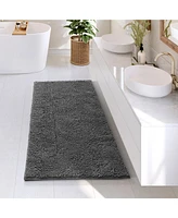 Hearth & Harbor Ultra Soft Non-Slip Chenille Bath Rug - Quick Dry