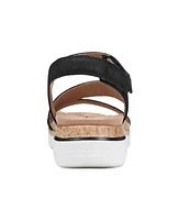 Earth Women's Roni Almond Toe Flat Strappy Casual Sandals