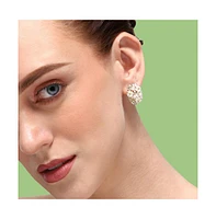 Sohi Women's Micro Floral Stud Earrings