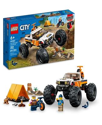 Lego City Great Vehicles 4x4 Off-Roader Adventures 60387 Toy Building Set with 2 Minifigures and Animal Figure