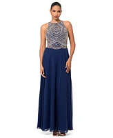 Betsy & Adam Petite Beaded Gown