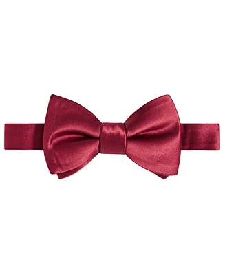 Tayion Collection Men's Crimson & Cream Solid Bow Tie